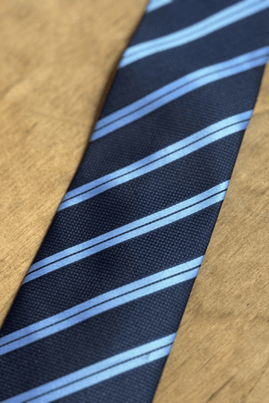 Tie - Black/Light Blue