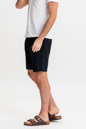 Lininiai Shorts - juoda