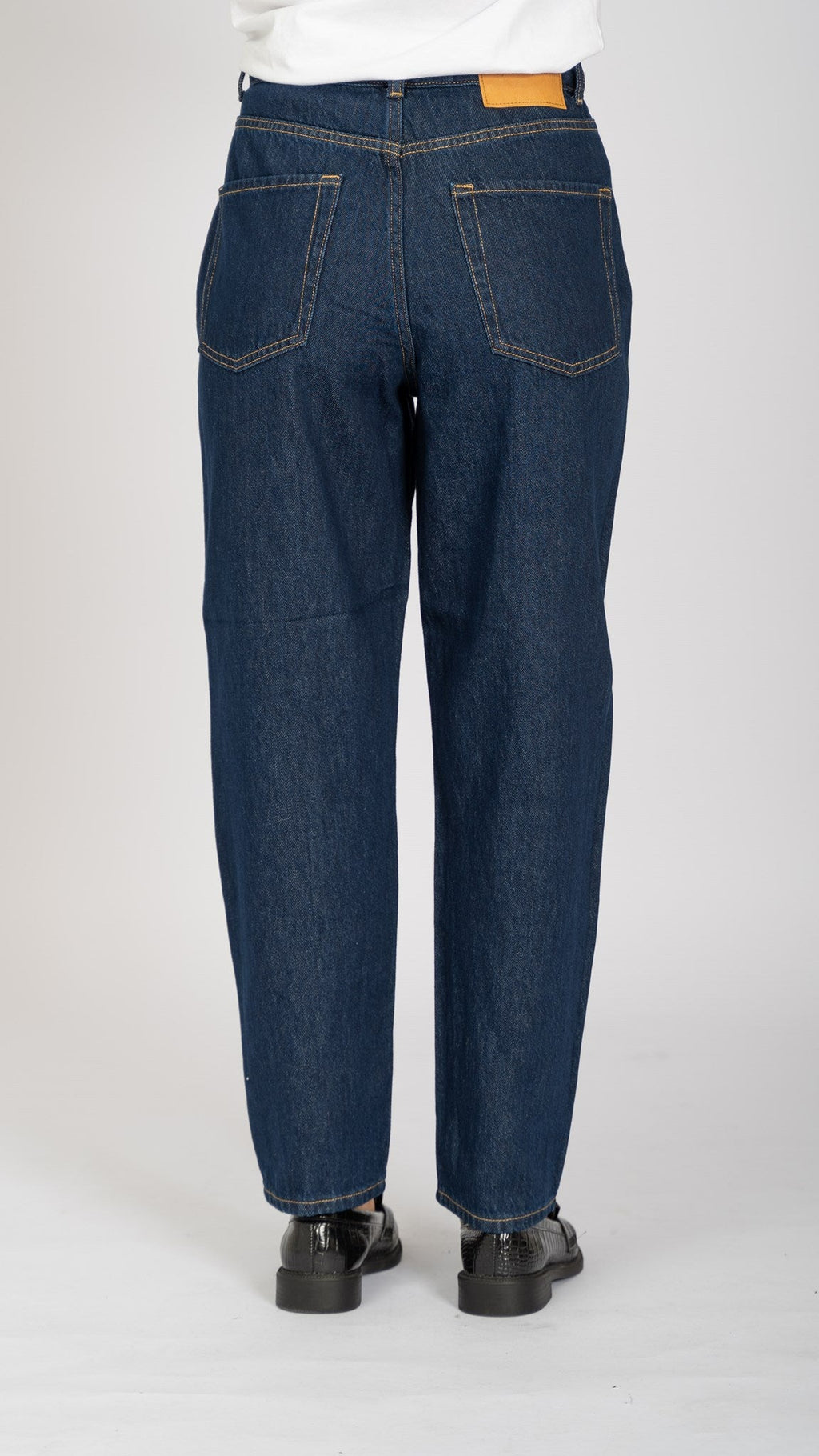 The Original Performance Mom Jeans - Dark Blue Denim