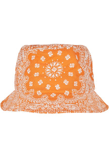 Bandana Print Bucket Hat - oranžinė