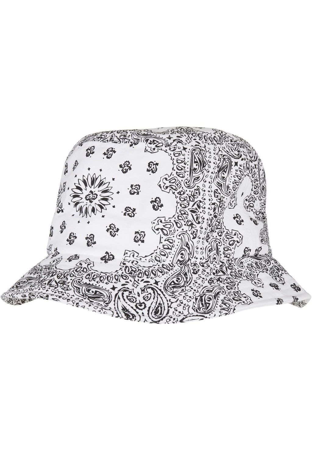 Bandana Print Bucket Hat - White