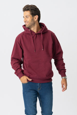 Basic Hoodie - bordo raudonas