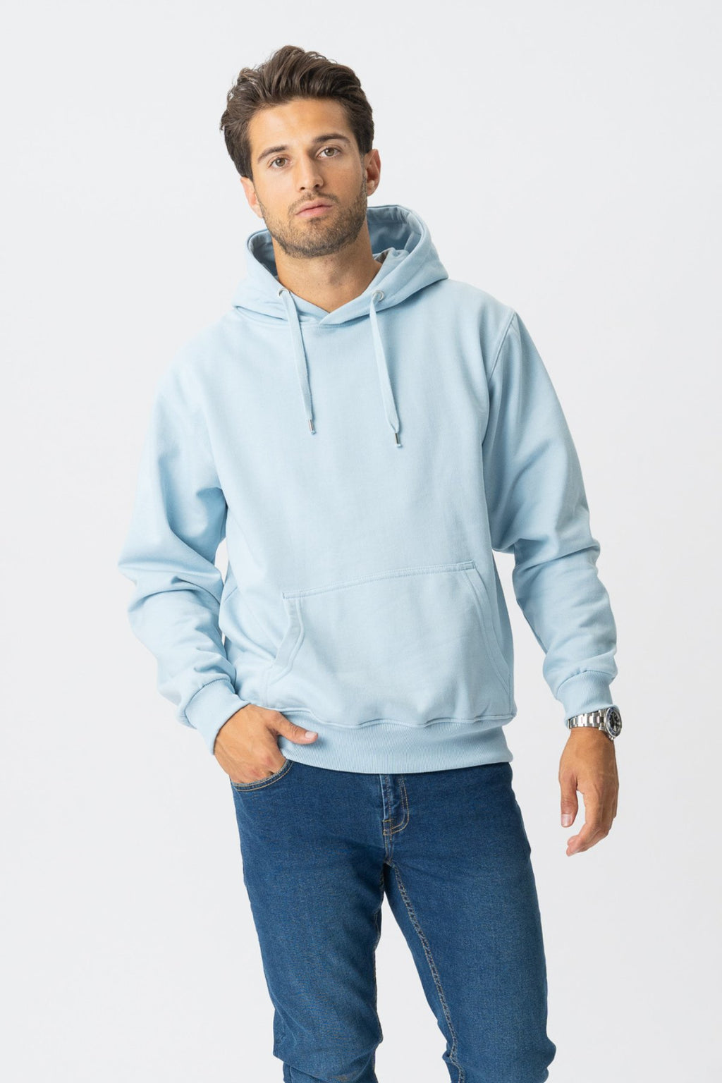 Basic Hoodie - dangus mėlynas