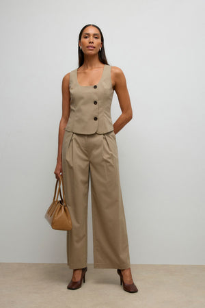 Ayah Hw Wide Pant – Dune Melange