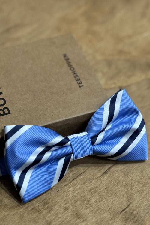 Bowtie - Light Blue/Black/White - TeeShoppen Group™