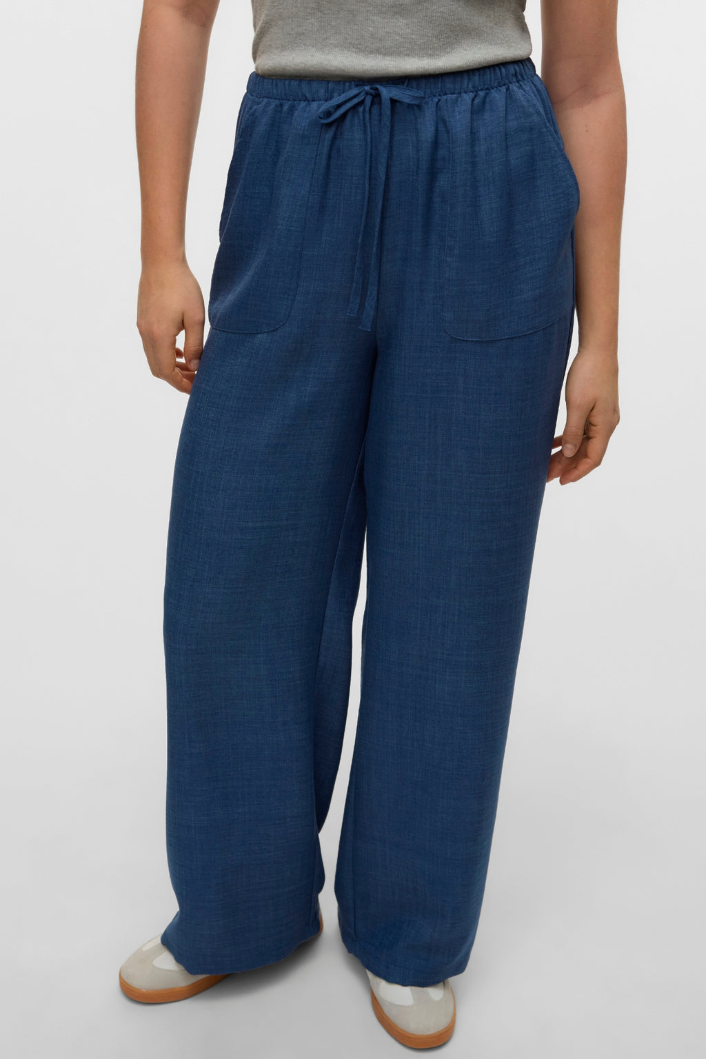 Melaney Loose Pant – tamsus džinsinis melanžas