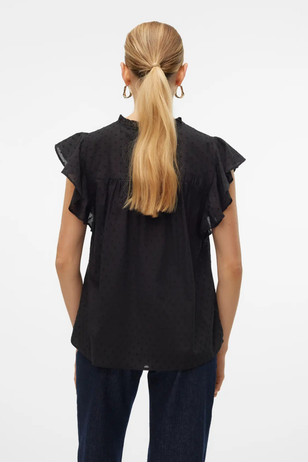 „Trine“ nėrinių viršus - juoda