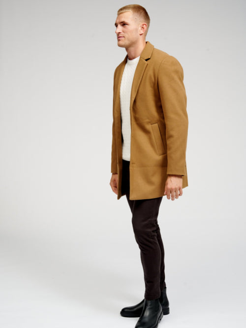 Classic Coat - Light Brown - TeeShoppen Group™