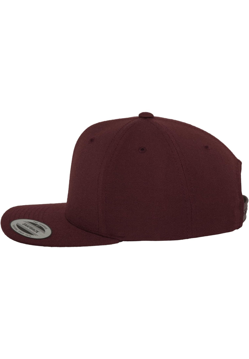 "Classic Snapback" - bordo spalvos