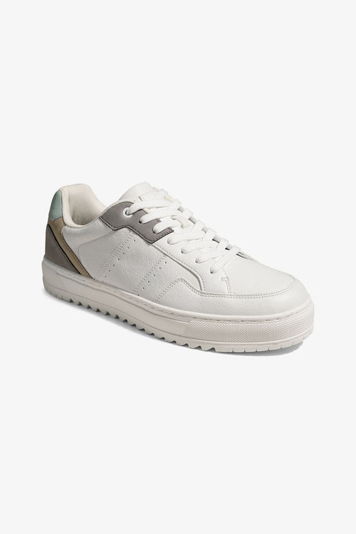 Classic Sneaker - White/Grey/Green - TeeShoppen Group™