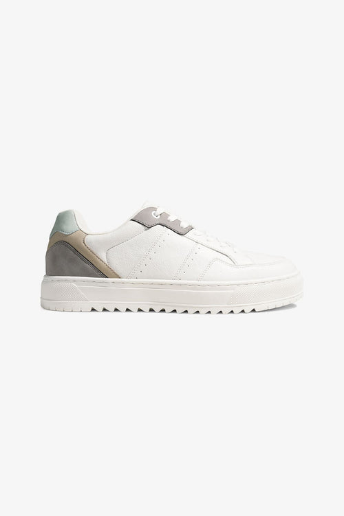 Classic Sneaker - White/Grey/Green - TeeShoppen Group™