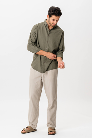 Linen Shirt - Army