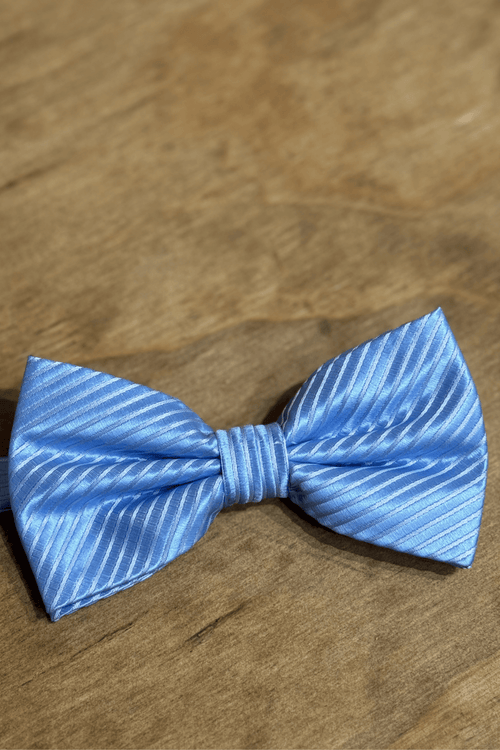 Bowtie - Light Blue Striped