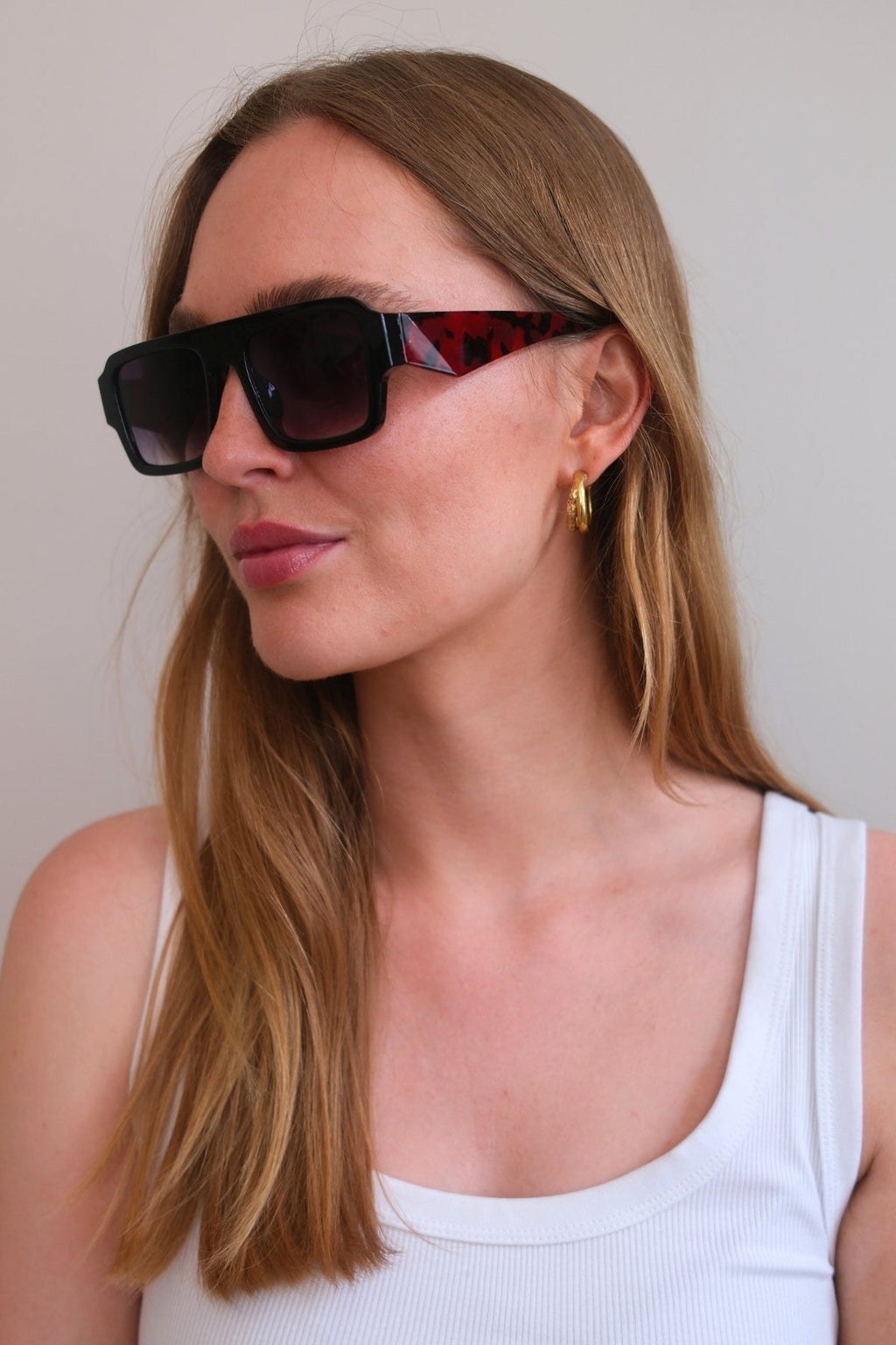 „Nova“ akiniai nuo saulės - juoda/leopardas