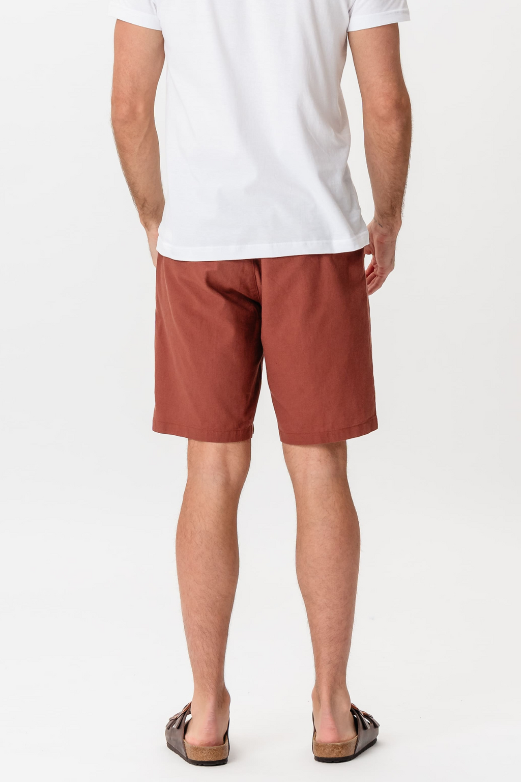 Linen Shorts - Terracotta