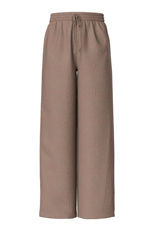 Sastina High-Waisted Wide Pants - Coffee Quartz