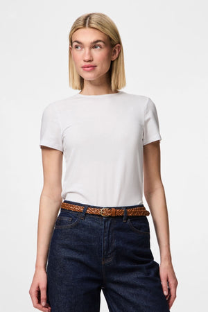 „Avery“ odinė pinta Slim Diržas - konjakas