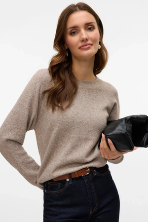 „Doffy“ palaidinė su „O-Neck“ – „Moon Rock Melange“.