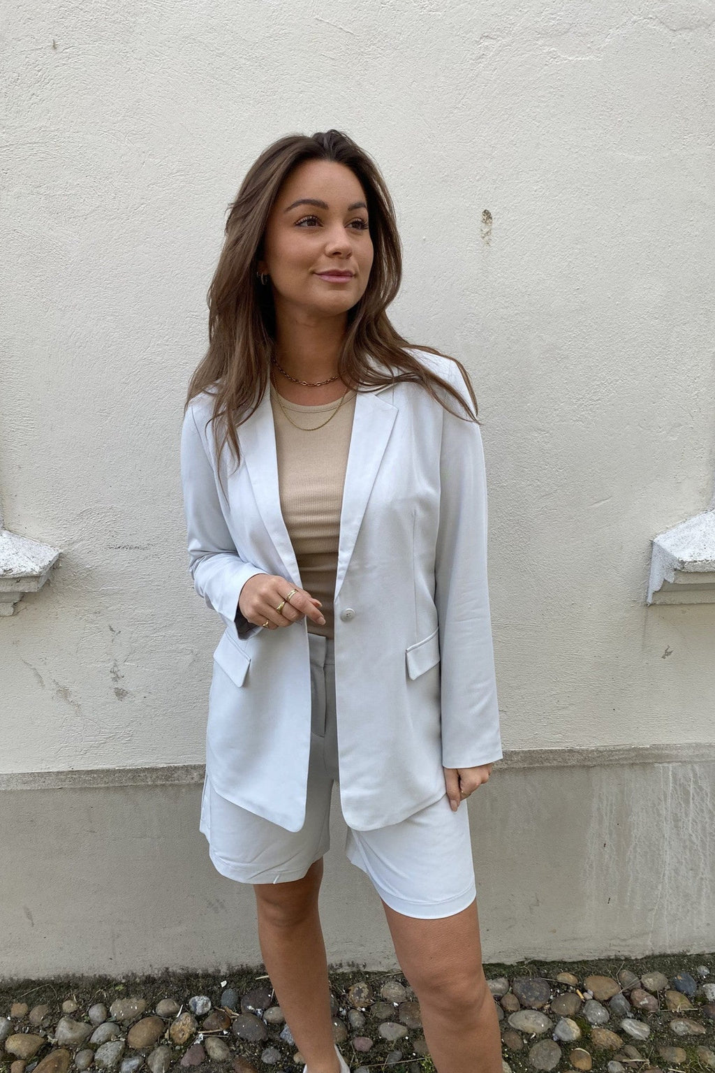 Zelda Blazer - Glacier Gray