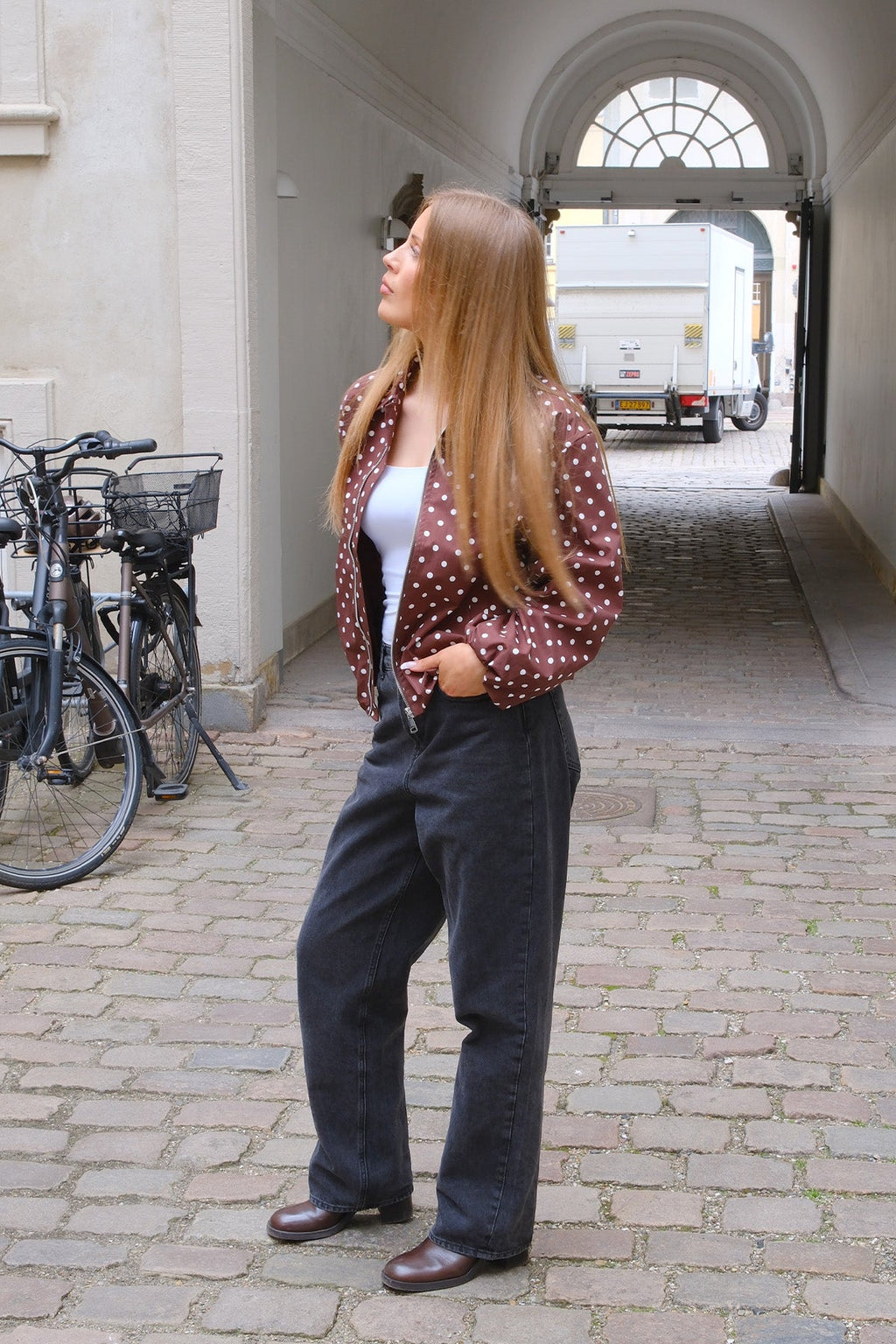 Isabel striukė - ruda