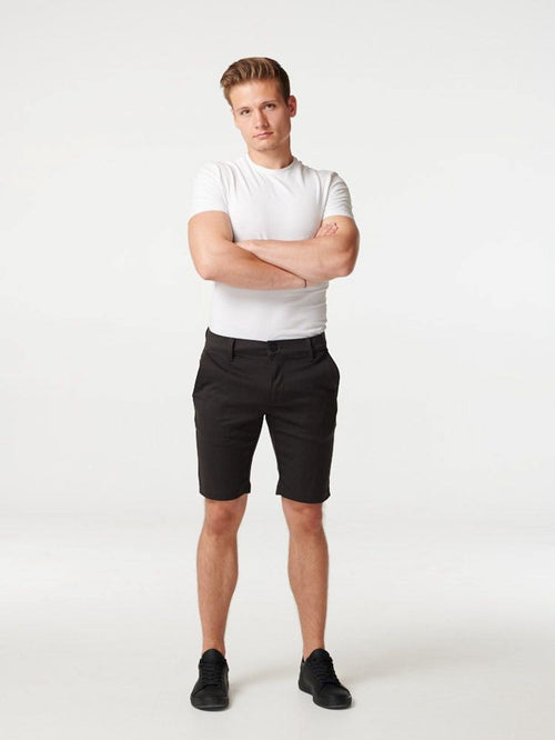 Chino Shorts - Mørkegrå - TeeShoppen - Sort