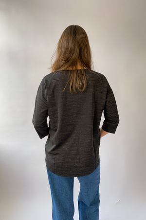 Malena Lurex Bluse - sidabras