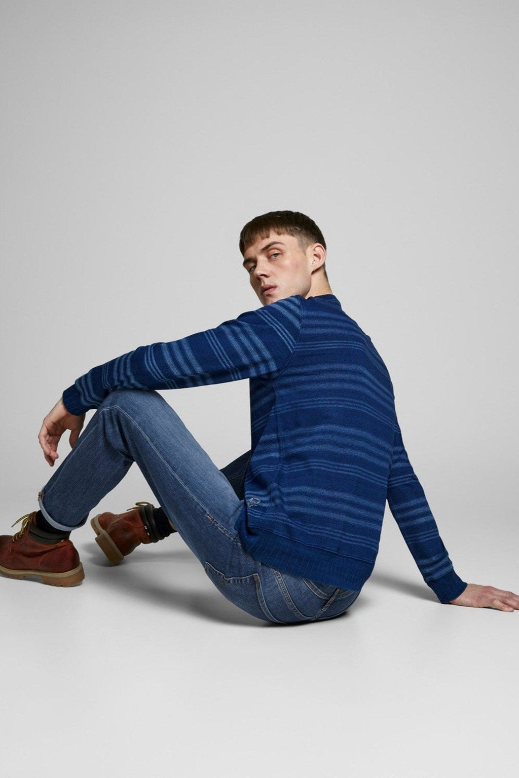 „Mike Original Jeans“ - mėlynas džinsinis audinys