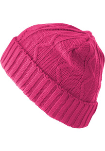 Kitas Kepurė "Beanie Cable Flap" - Magenta