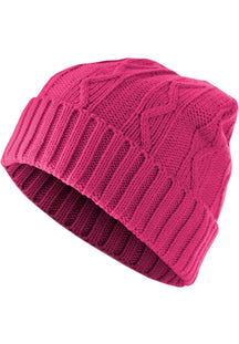 Kitas Kepurė "Beanie Cable Flap" - Magenta