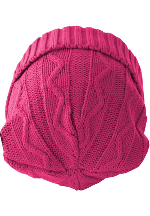 Kitas Kepurė "Beanie Cable Flap" - Magenta