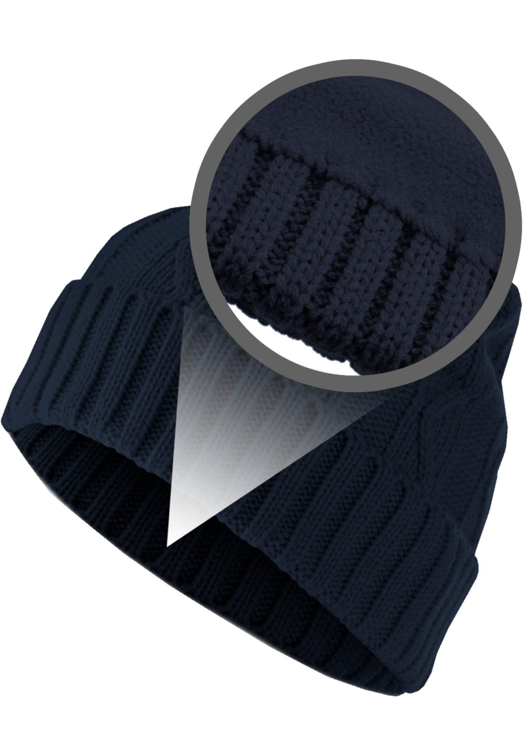 Next Beanie Cable Flap - Navy