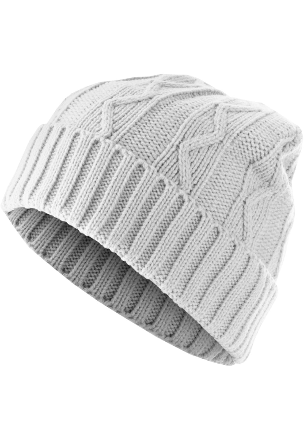 Kitas Kepurė "Beanie Cable Flap" - Balta