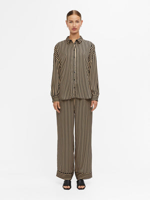 Thyra langærmet Skjorte - humus