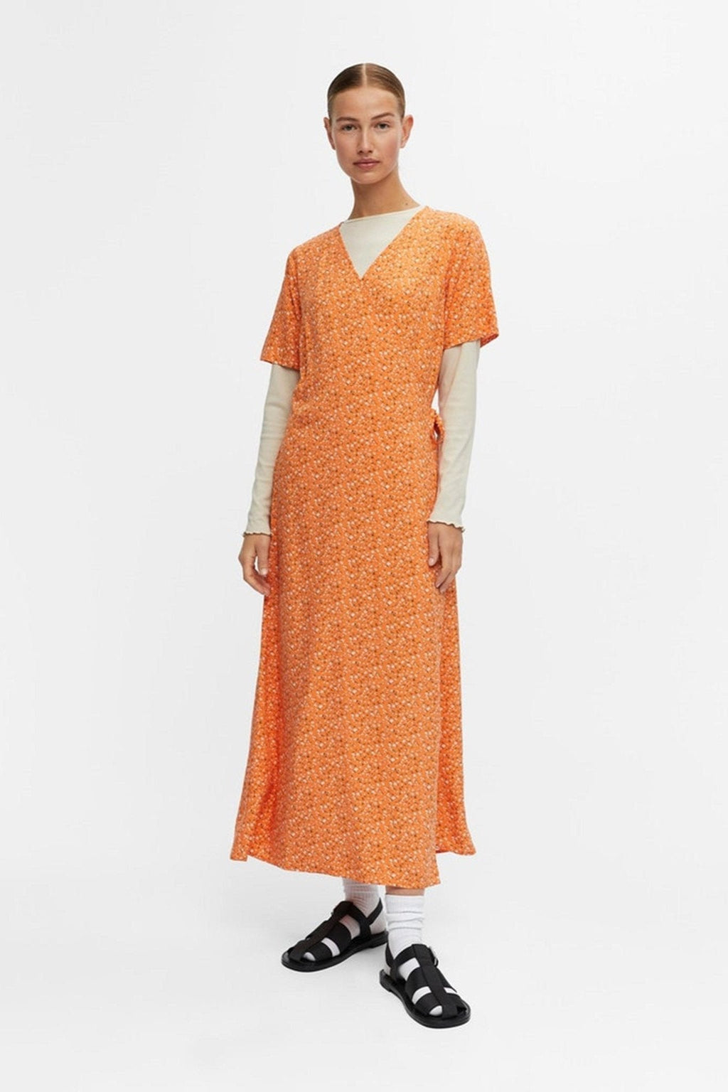 Ema Elise Wrap Dress - Autumn Sunset
