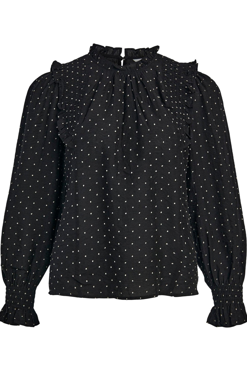 Petri Langærmet Top - Sort