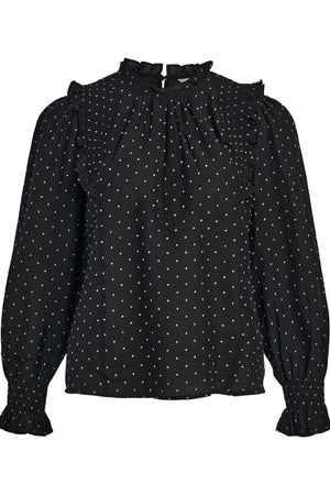 Petri Langærmet Top - Sort