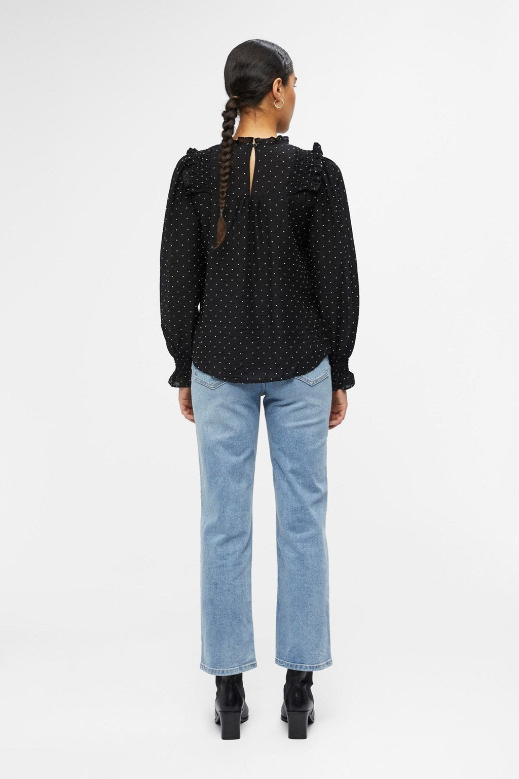 Petri Langærmet Top - Sort