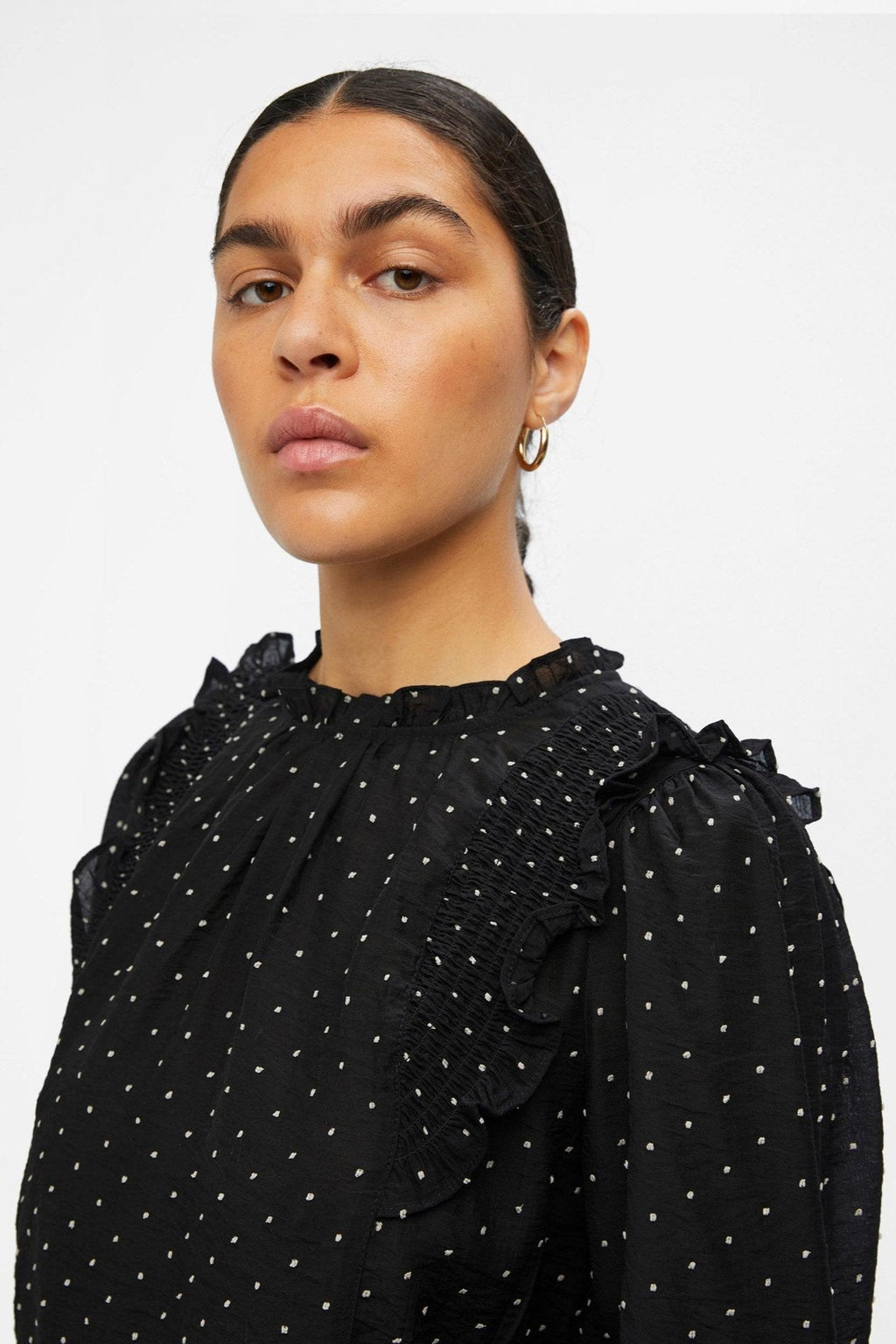 Petri Langærmet Top - Sort