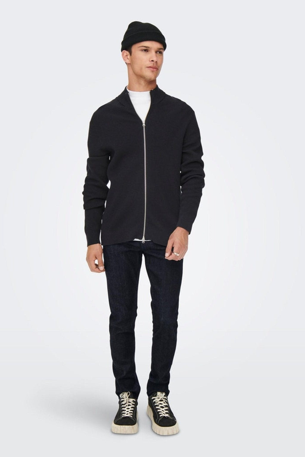 Loom Slim Raw Jeans - mėlynas džinsinis audinys