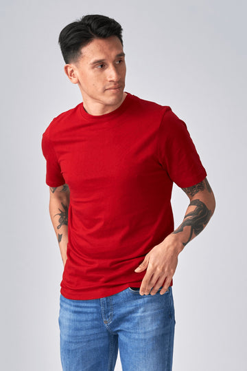 Ekologiškas Basic Marškinėliai - raudoni