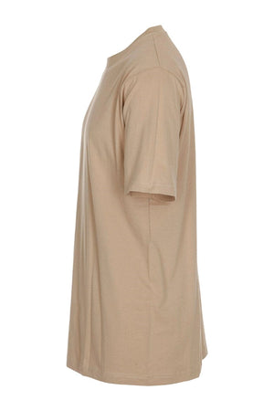 Negabaritiniai marškinėliai - smėlio spalvos