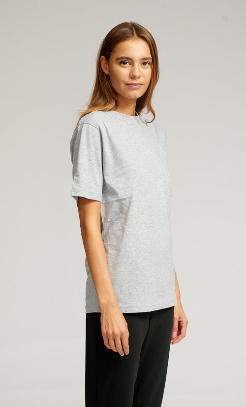 Oversized T-shirt - Grey Melange - TeeShoppen Group™