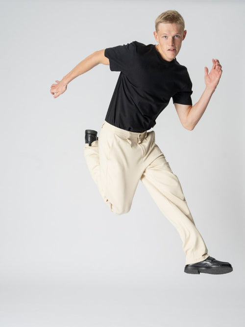 Performance Pants Wide - Beige - TeeShoppen Group™