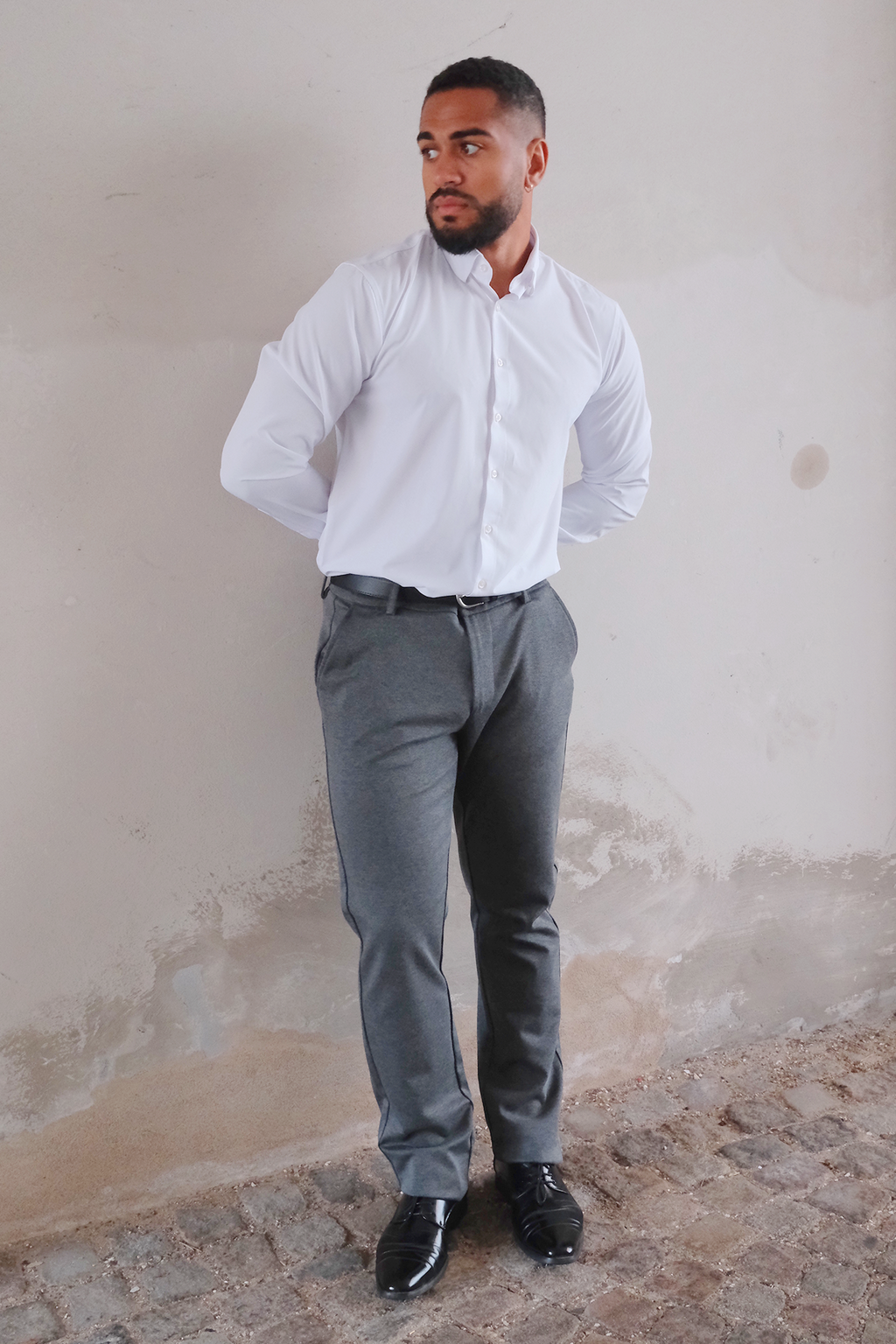 Performance Pants Wide - Melange Gray