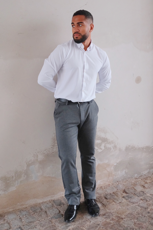 Performance Pants Wide - Melange Gray
