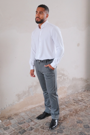 Performance Pants Wide - Melange Gray