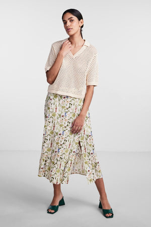 Laya megzti polo - balti dūmai