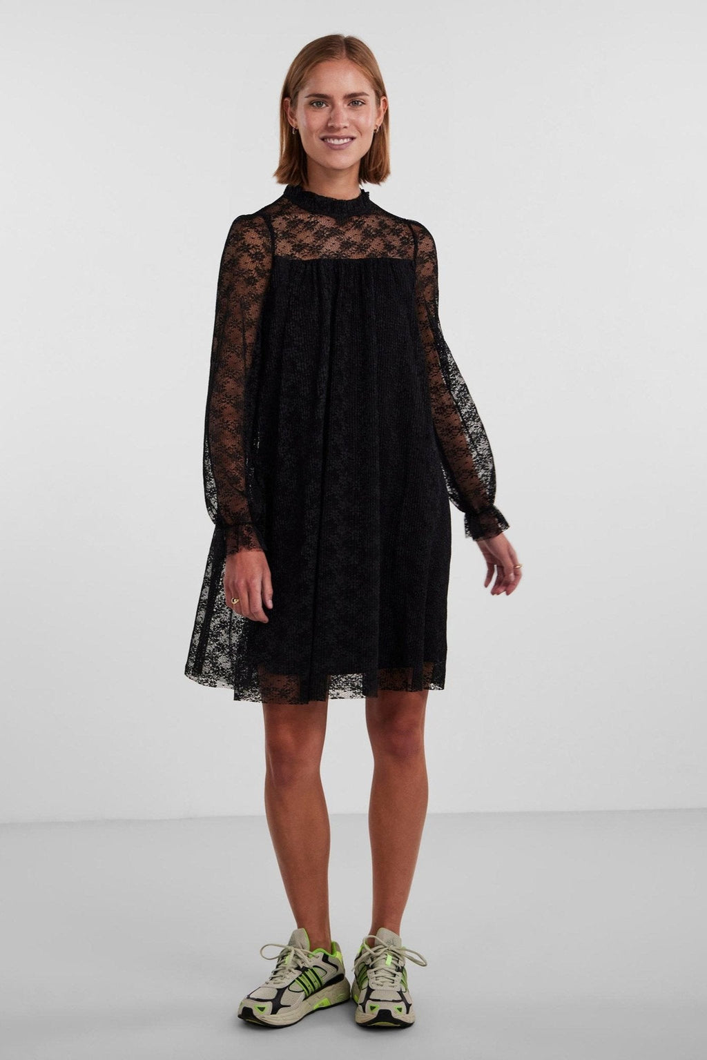 May Lace Maxi Kjole - Sort