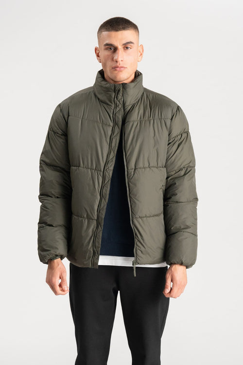 Puffer Jacket - Olive - TeeShoppen Group™