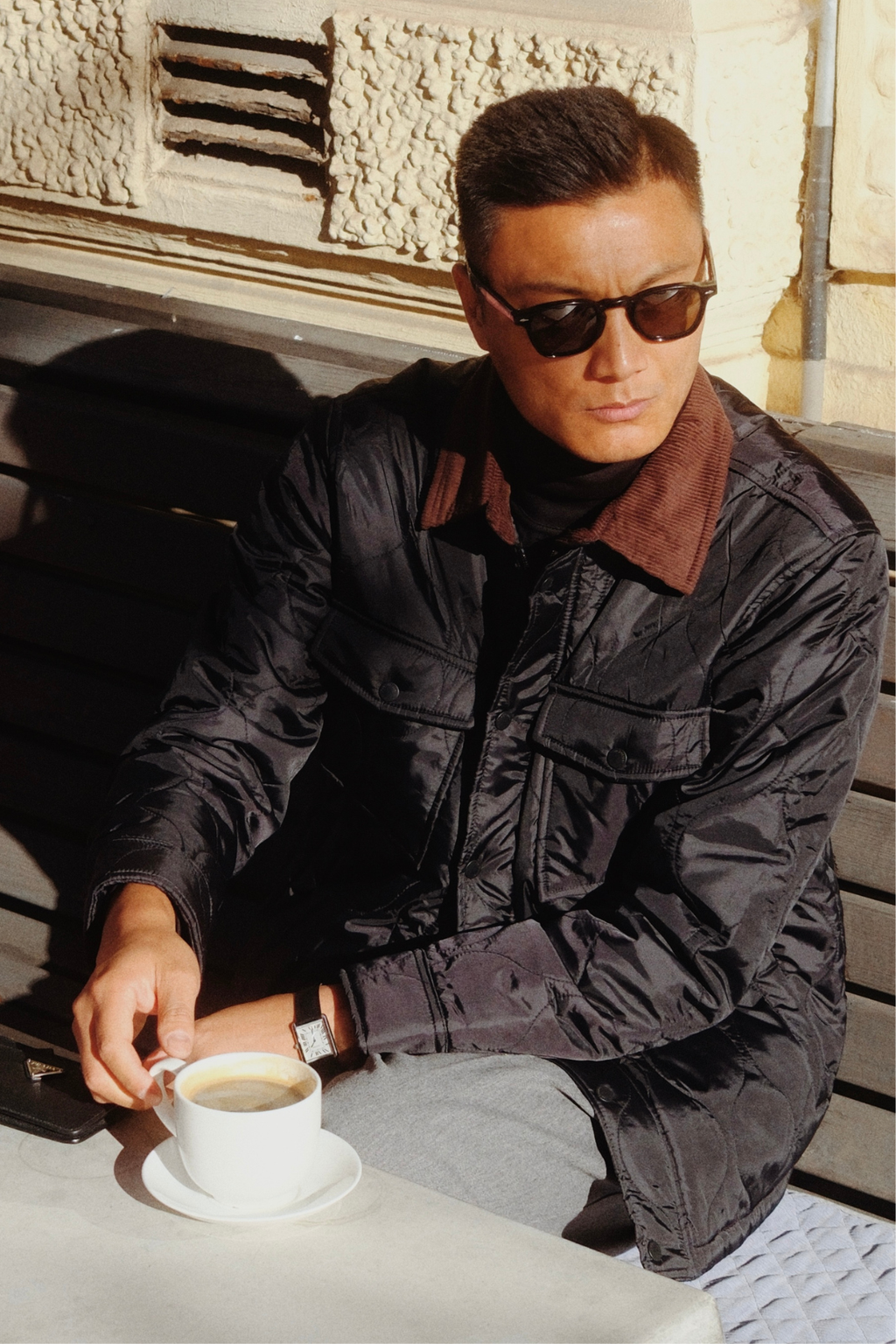 Quilted Jacket - Black